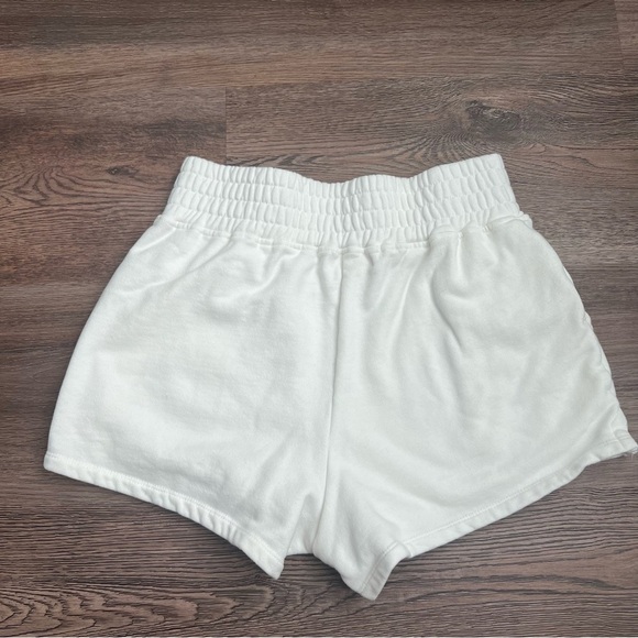 Spiritual Gangster Women's White Logo Shorts - Picture 2 of 8